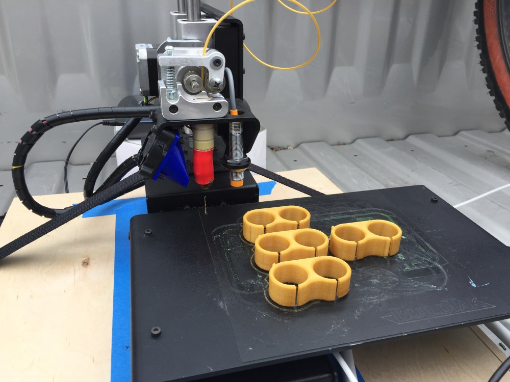 Finished RaverRings after Mobile 3D Printing