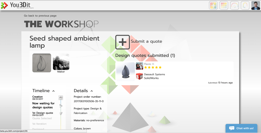 submit a design quote